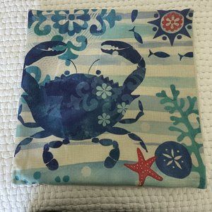 Cotton Linen Sea Life Decor Pillow Cover